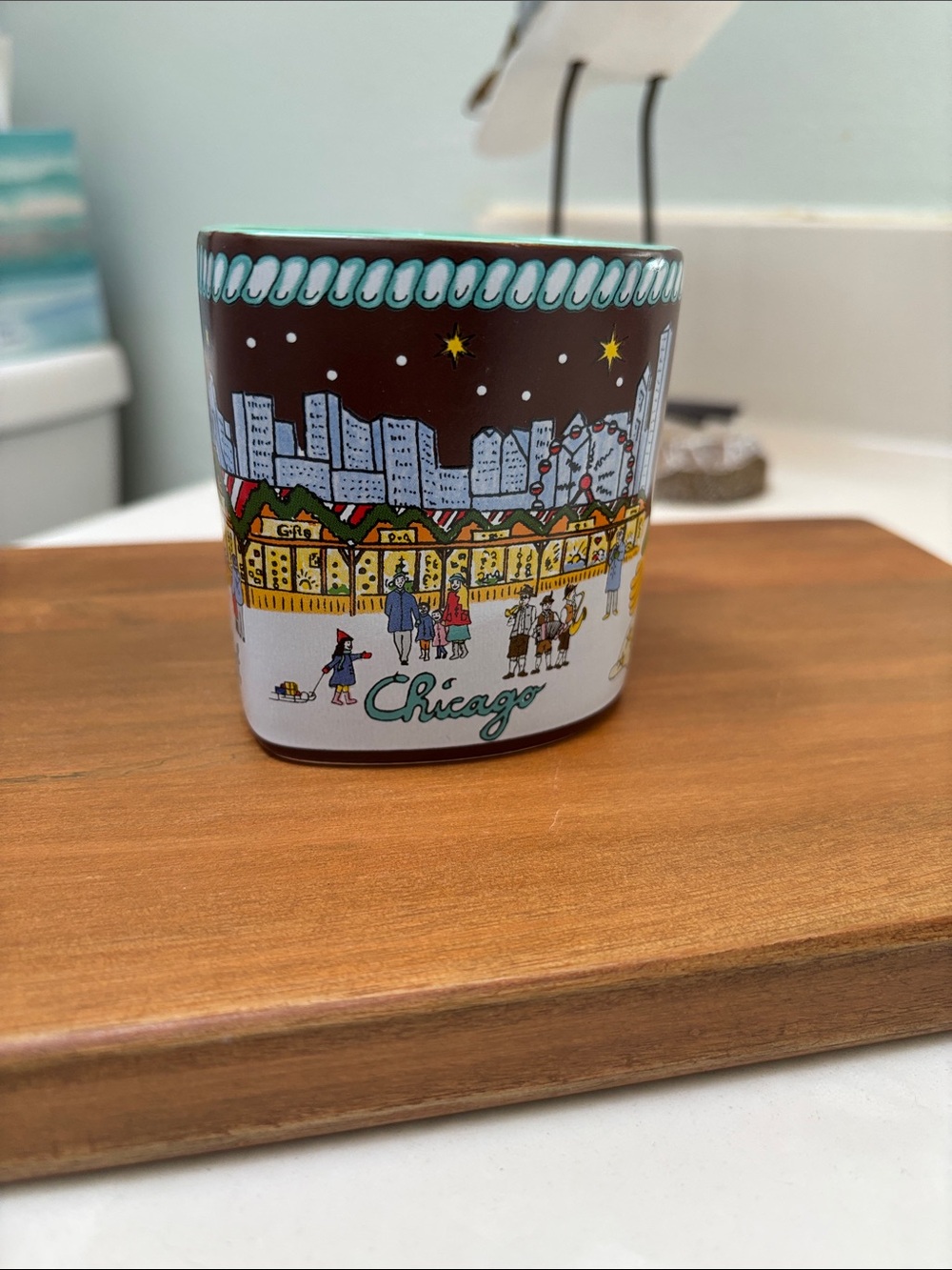 Chicago Holiday Ceramic Mug - Multicolor Winter Market 2018